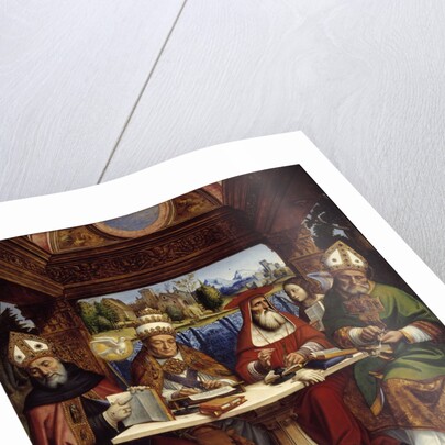 The Four doctors of the Church represented with attributes of the Four Evangelists by Il Pavese