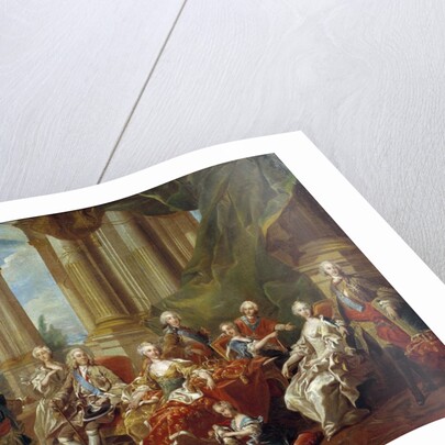 The king Philip V of Spain and his family by Louis Michel van Loo