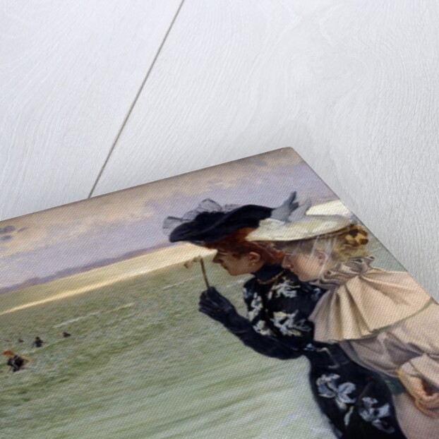 Bath time at the seaside by Ernest Ange Duez