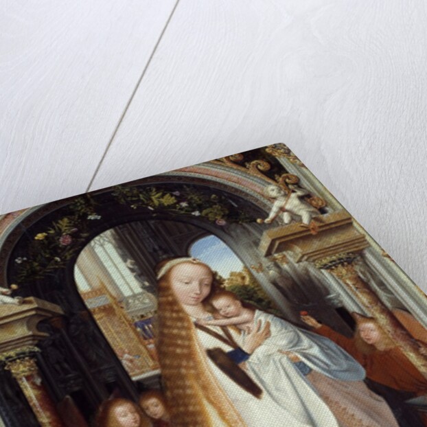 Virgin and Child with three Angels by Quentin Metsys