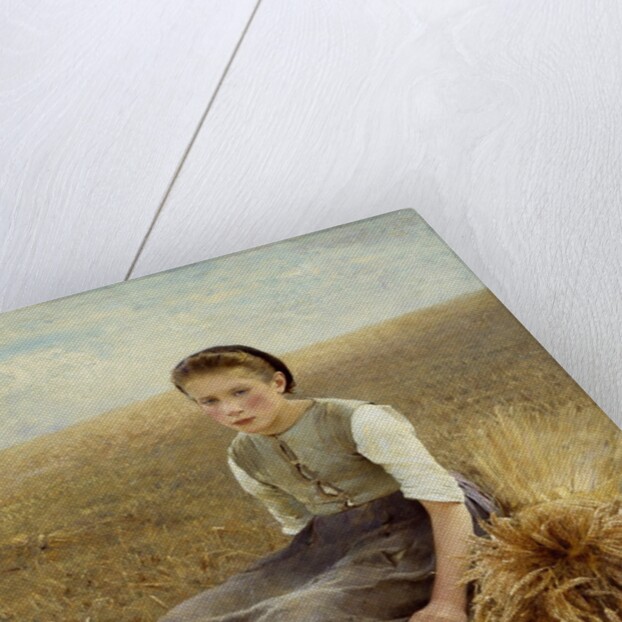 The little gleaner by Hugo Salmson