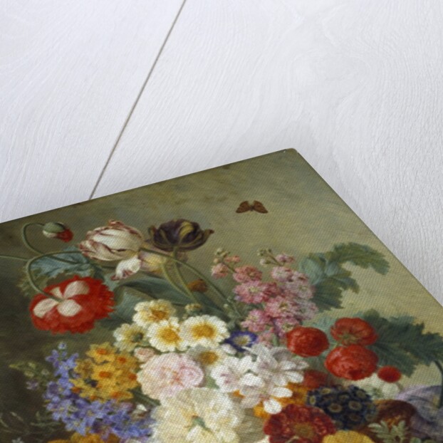 Flowers in a rock by Elise Bruyere