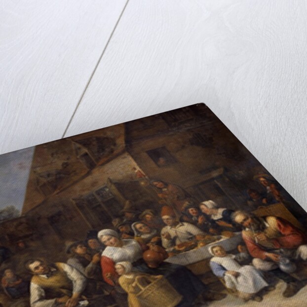 A village banquet by Gillis Van Tilborgh