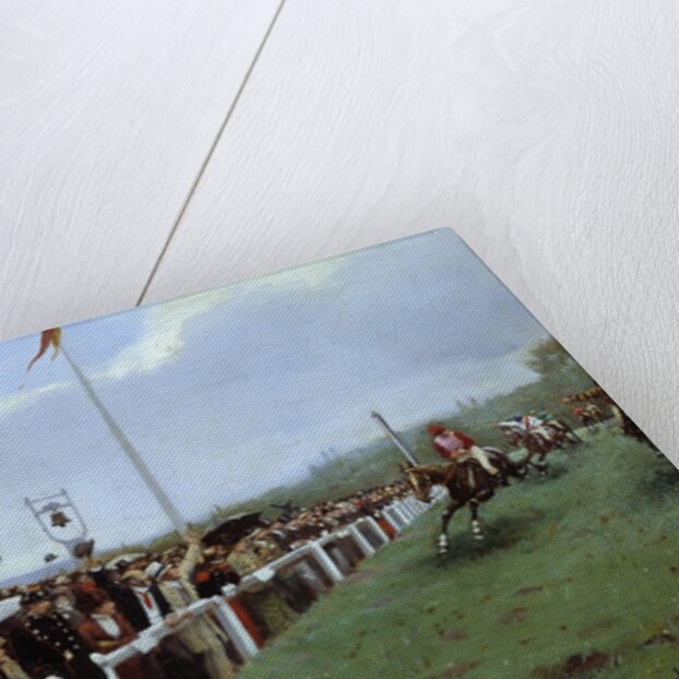 The Course at Longchamp by Jean Beraud