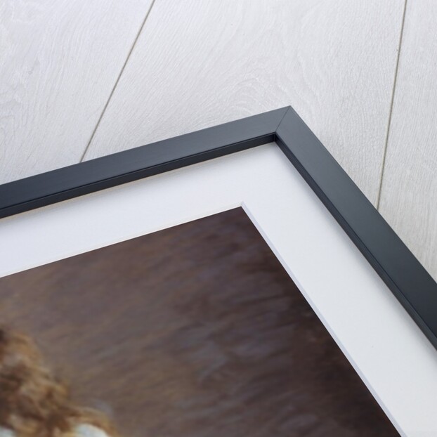 The little girl with the white dog by Marie Louise Catherine Breslau