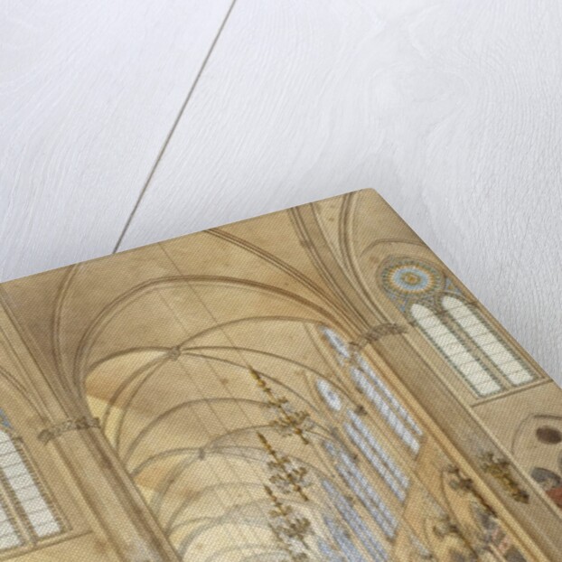 Interior of the Notre Dame Cathedral in Paris during the coronation of Napoleon I by Anonymous