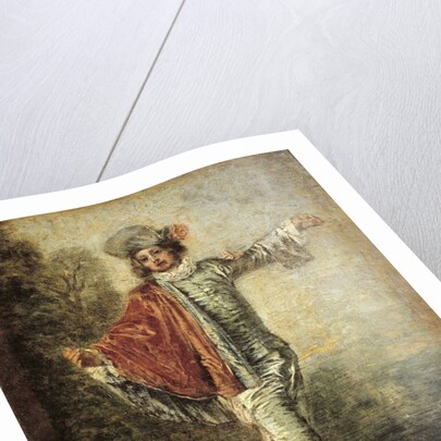 The Indifferent man by Jean Antoine Watteau