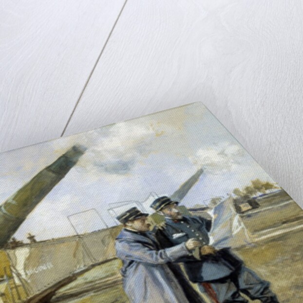 Heavy Artillery on the Railway by Francois Flameng