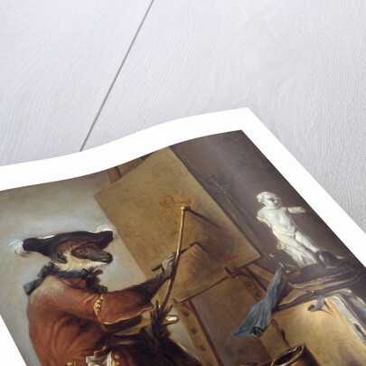 The Monkey Painter by Jean Baptiste Simeon Chardin