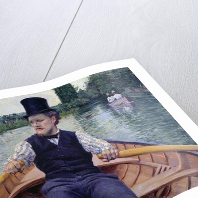 Rower in a Top Hat by Gustave Caillebotte