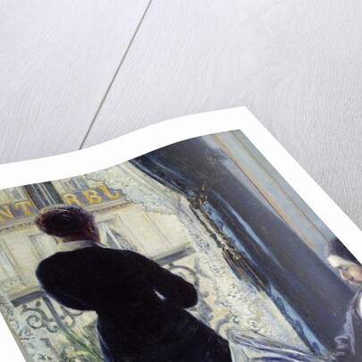 Interior called Woman at the window by Gustave Caillebotte