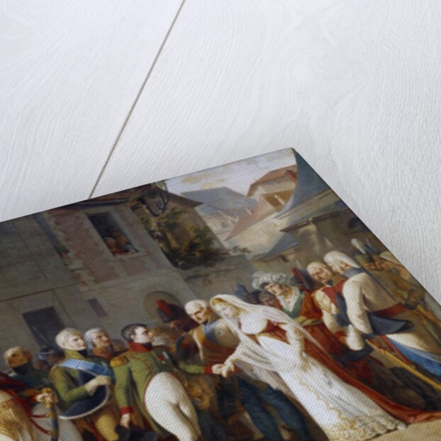 Napoleon I receiving the Queen Louise of Prussia in Tilsit by Jean Charles Tardieu