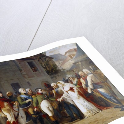 Napoleon I receiving the Queen Louise of Prussia in Tilsit by Jean Charles Tardieu