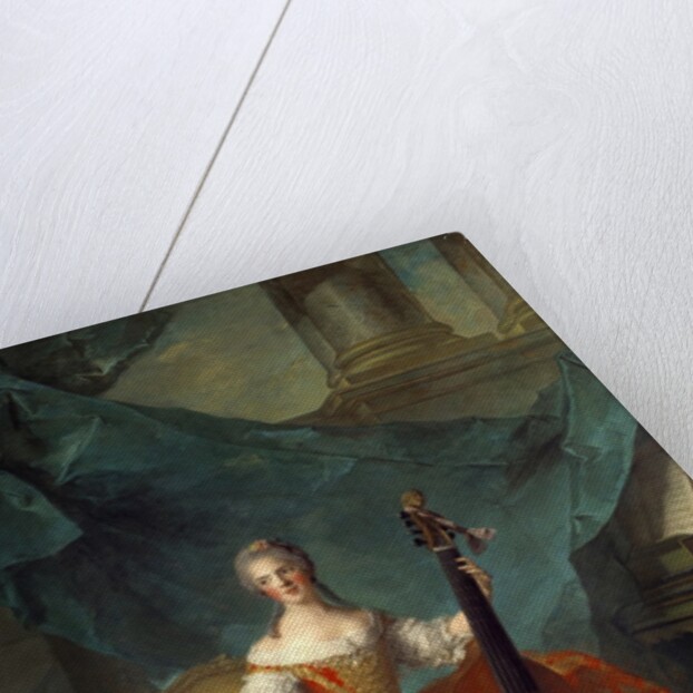 Portrait of Madame Henriette de France playing a bass viol by Jean Marc Nattier