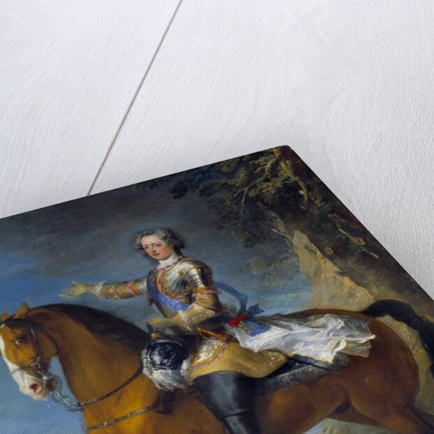 Portrait of Louis XV at the age of thirteen by Jean Baptiste van Loo and Charles Parrocel