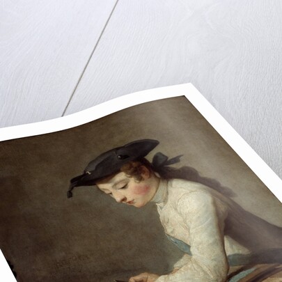 The Young Draughtsman by Jean Baptiste Simeon Chardin