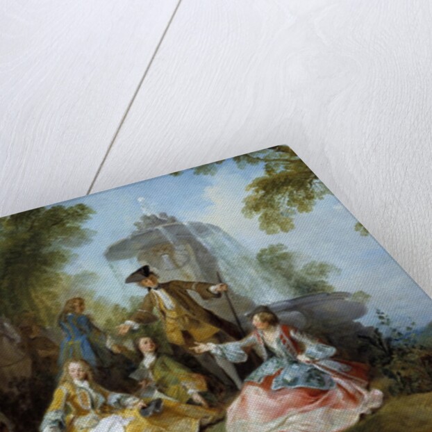 The hunting party meal by Nicolas Lancret