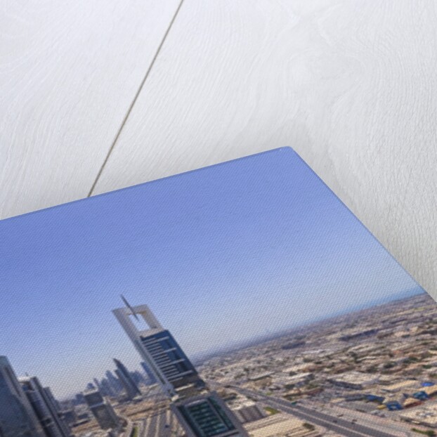 Dubai cityscape on Sheikh Zayed Road by Anonymous