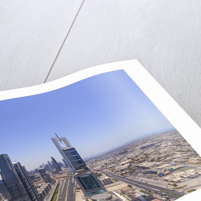 Dubai cityscape on Sheikh Zayed Road by Anonymous