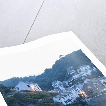 Polperro is a village with beautiful ancient houses along a canal by Anonymous