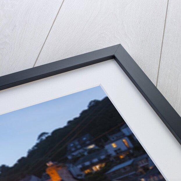 Polperro is a village with beautiful ancient houses along a canal by Anonymous