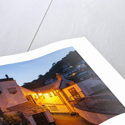 Polperro is a village with beautiful ancient houses along a canal by Anonymous