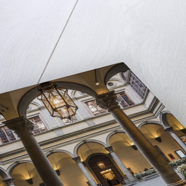 Palazzo (palace) Strozzi, the courtyard by Anonymous