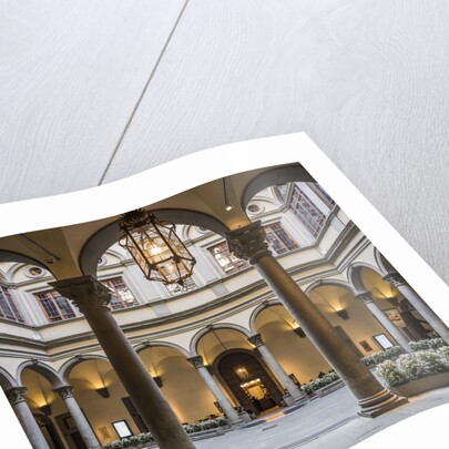 Palazzo (palace) Strozzi, the courtyard by Anonymous