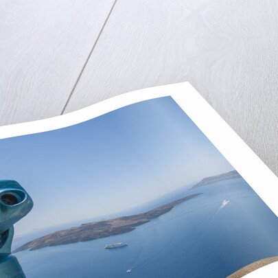 Fira, the main village on the island by Anonymous