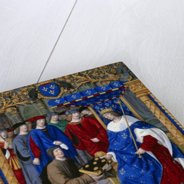 Petrarch presenting his book to King Louis XII of France, by Jean Pichore
