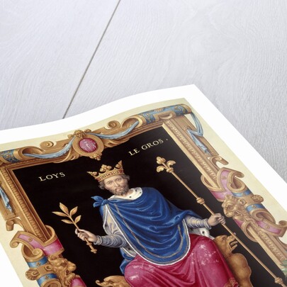 Portrait of King Louis VI the Fat, by Jean du Tillet