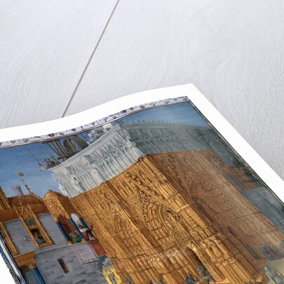 The construction of the Temple of Jerusalem by King Solomon, by Jean Fouquet