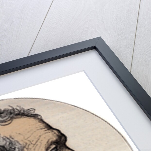 Profile Engraving of Michelangelo Buonarroti italian sculptor by Anonymous