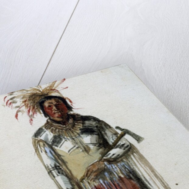 Portrait of an Indian chief of the tribe of Pawnee Ponca by Anonymous