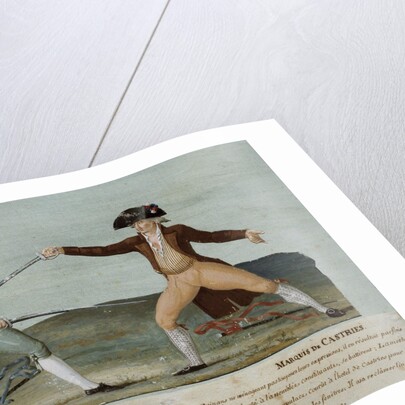 French Revolution : duel between Charles Lameth and the Marquis de Castries by Anonymous