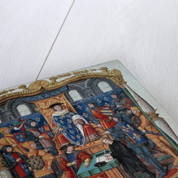 Philippe de Commines dictating his Memoirs before Louis XI by Anonymous