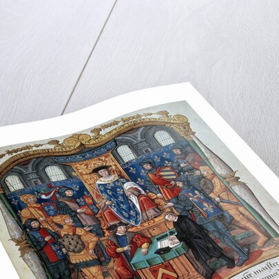 Philippe de Commines dictating his Memoirs before Louis XI by Anonymous