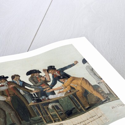 The Republican oath being signed in blood oath by Lesueur brothers