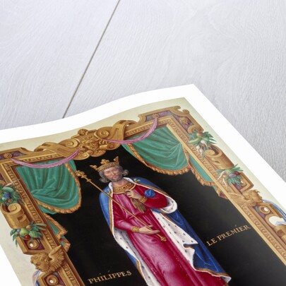 Full-length portrait of King Philip I of France by Jean du Till