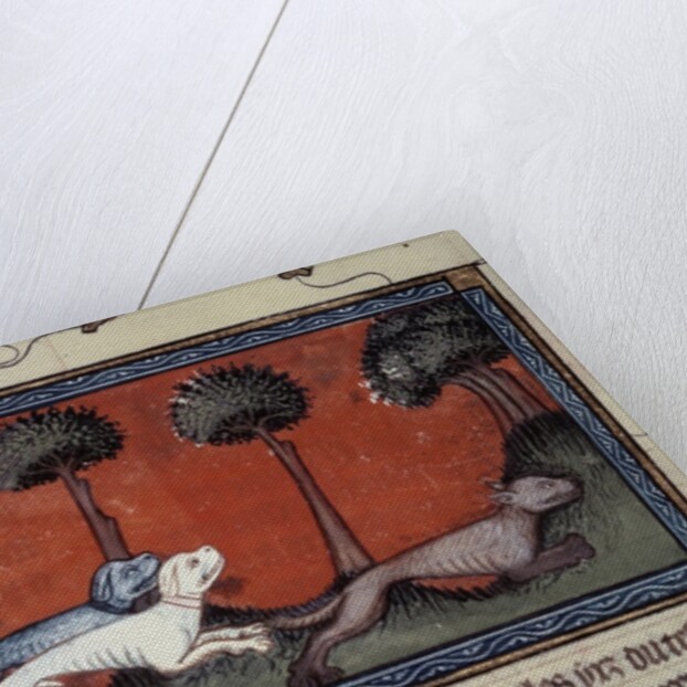 Wolf hunting, 14th century by Anonymous