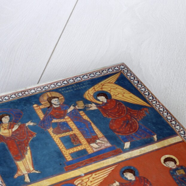 The Angel receiving the Book from the Lord and giving it to St. by Anonymous