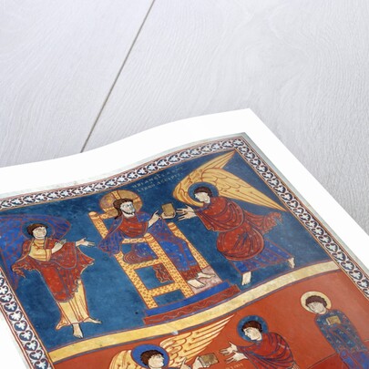 The Angel receiving the Book from the Lord and giving it to St. by Anonymous