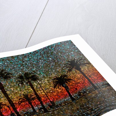 Sunset and Coconut Trees by Anonymous