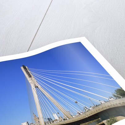 Most Slasko-Dabrowski Bridge, Warsaw, Poland by Anonymous