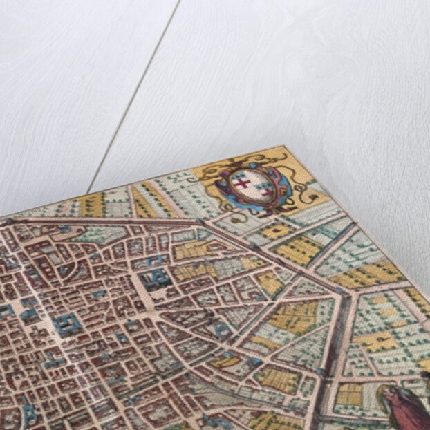 Map of Bologna from Civitates Orbis Terrarum by Anonymous