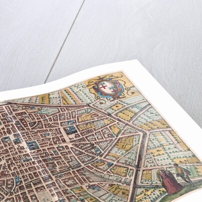 Map of Bologna from Civitates Orbis Terrarum by Anonymous