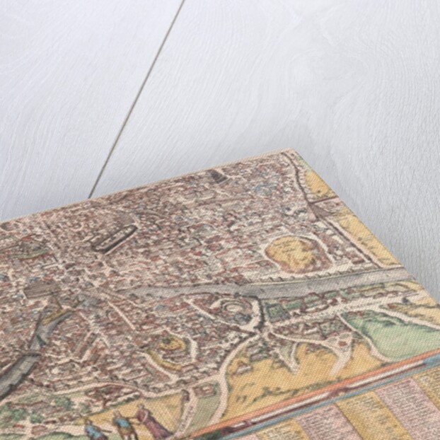 Map of Ancient Rome from Civitates Orbis Terrarum by Anonymous