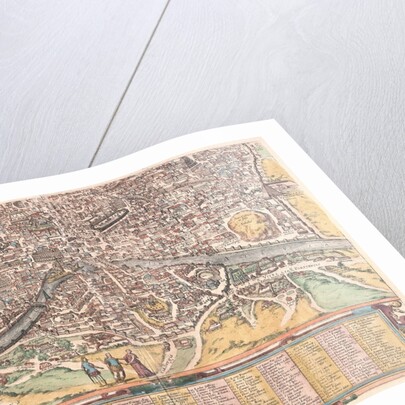 Map of Ancient Rome from Civitates Orbis Terrarum by Anonymous