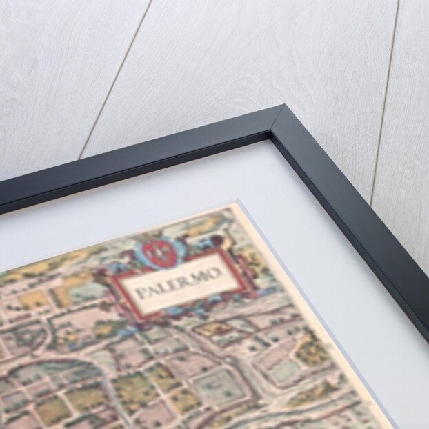 Map of Palermo from Civitates Orbis Terrarum by Anonymous