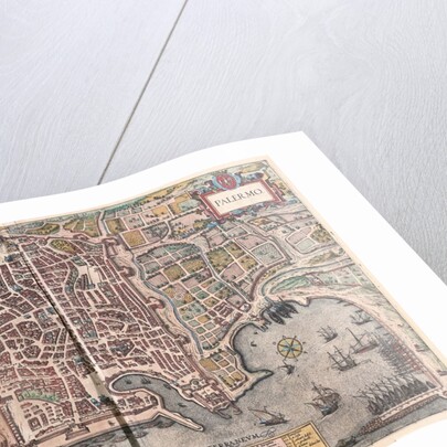 Map of Palermo from Civitates Orbis Terrarum by Anonymous